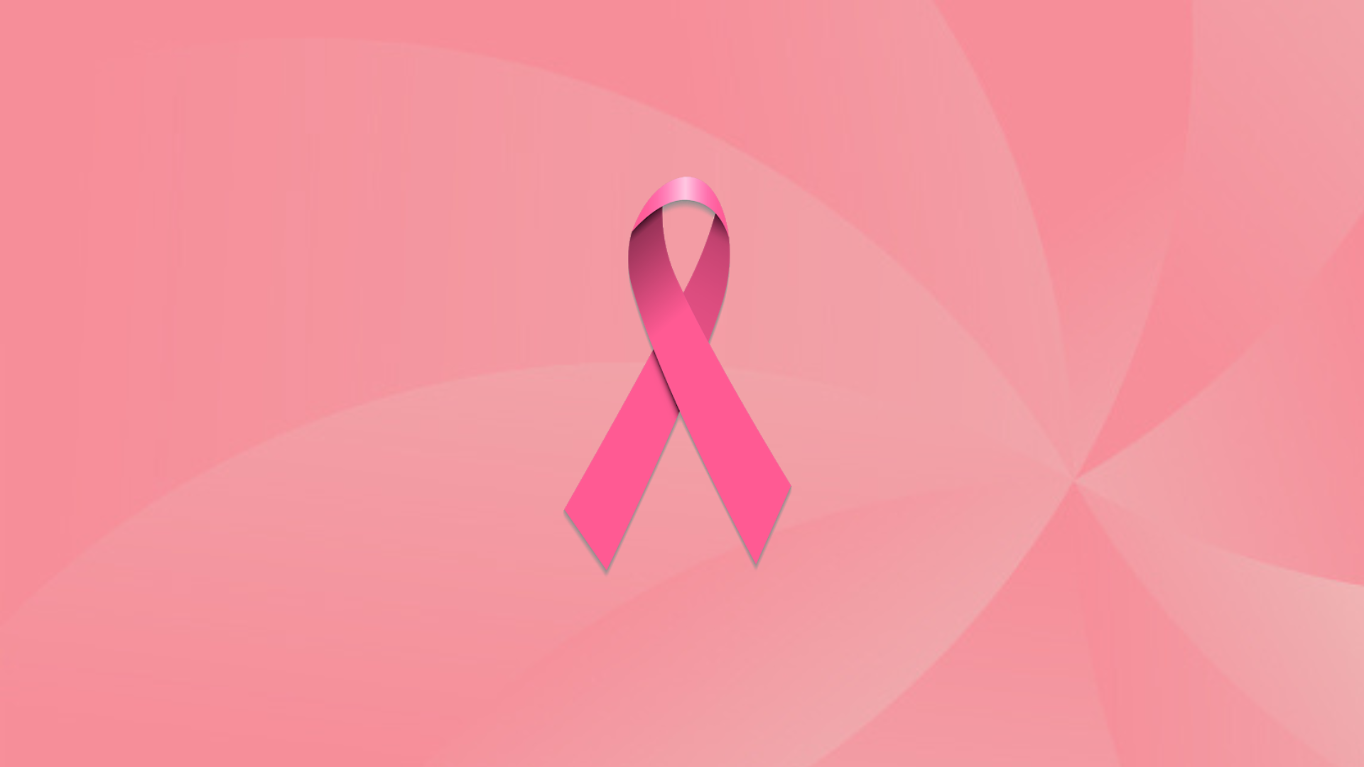 Breast cancer awareness ribbon on pink background