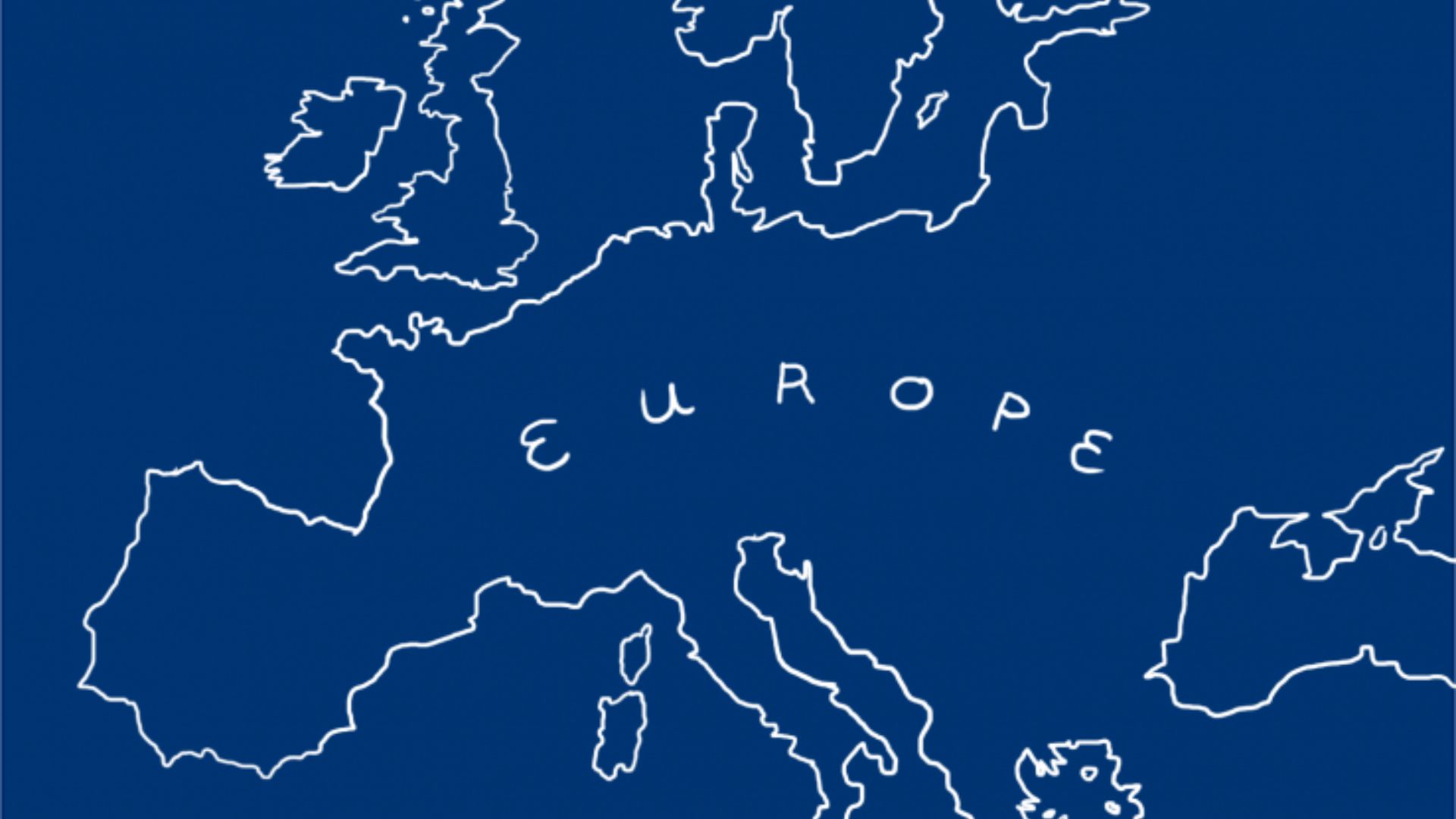 Outline map of Europe